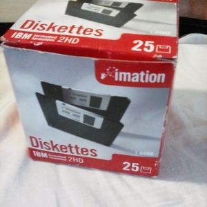 Vintage Imation Computer Diskettes 25 pack